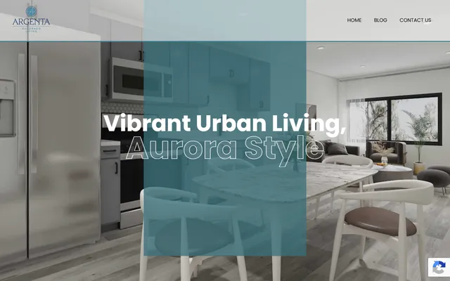 Argenta Colorado Living — Homepage website screenshot
