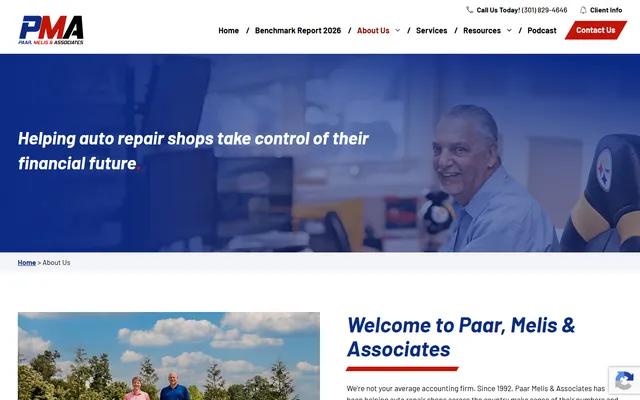 Paar Melis & Associates — About Us website screenshot