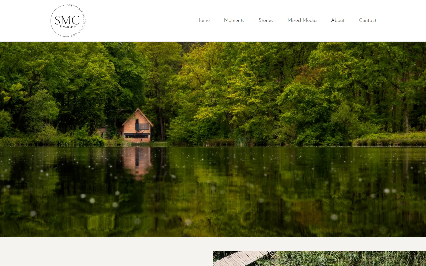 SMC Photography — Homepage website screenshot