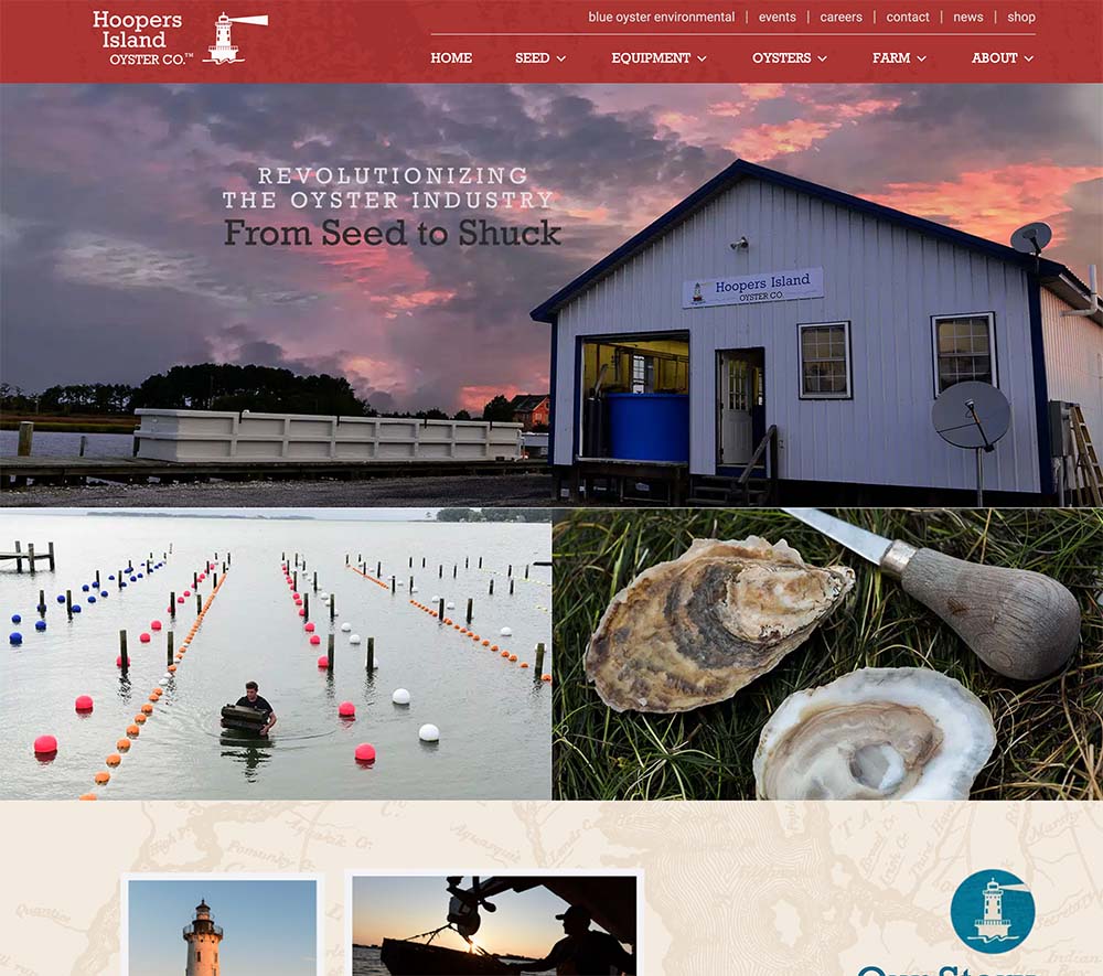 Hoopers Island website screenshot