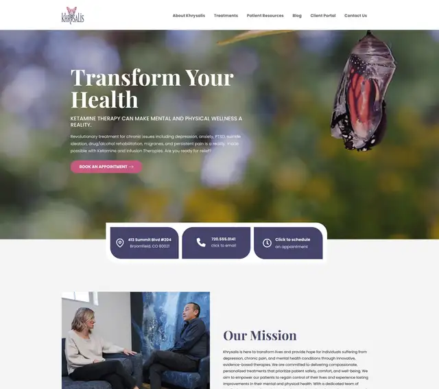 Khrysalis website screenshot